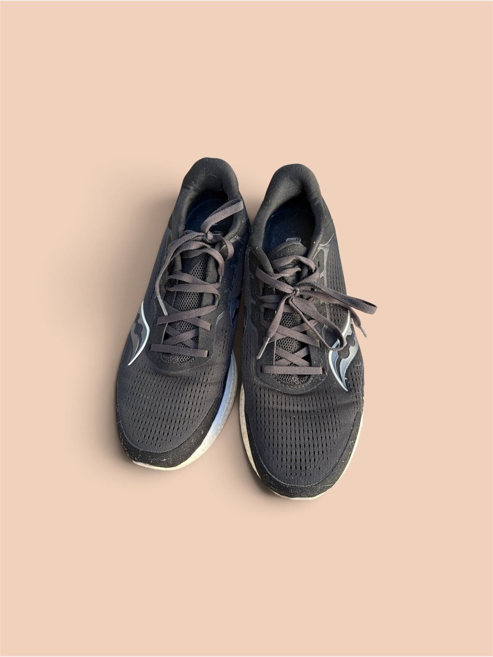 Saucony Freedom 4 Black Mesh Athletic Running Shoes